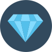 An icon of a diamond