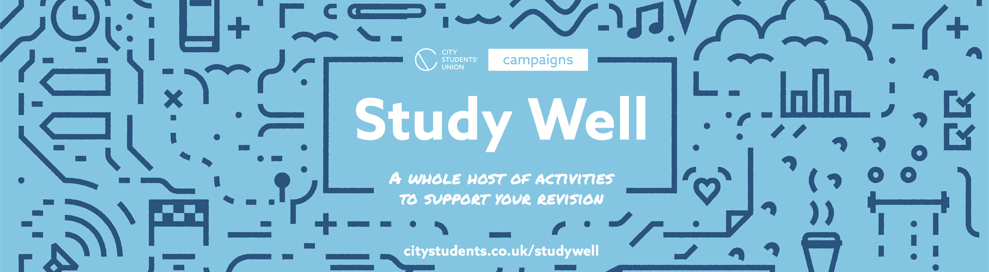 Hey there!  Every year, we run a series of events and support sessions to prepare you for assessments and help you relax. This year, we can’t be there for you physically, but Study Well is still here to support you remotely!